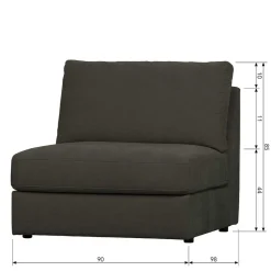Wohnen Sofas<Modul Sofa in Anthrazit - individuell anpassbar - Jilatov
