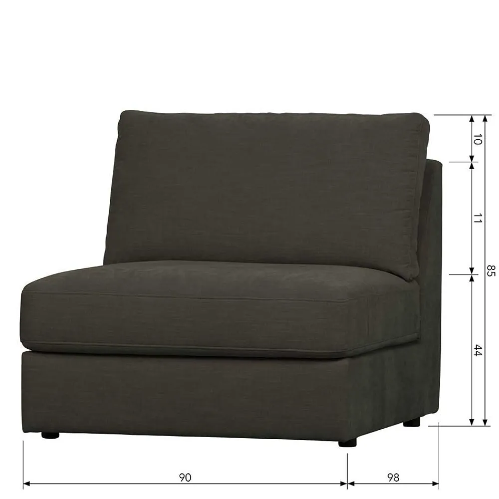 Wohnen Sofas<Modul Sofa in Anthrazit - individuell anpassbar - Jilatov