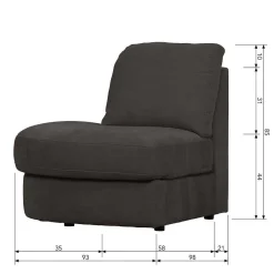 Wohnen Sofas<Modul Sofa in Anthrazit - individuell anpassbar - Jilatov