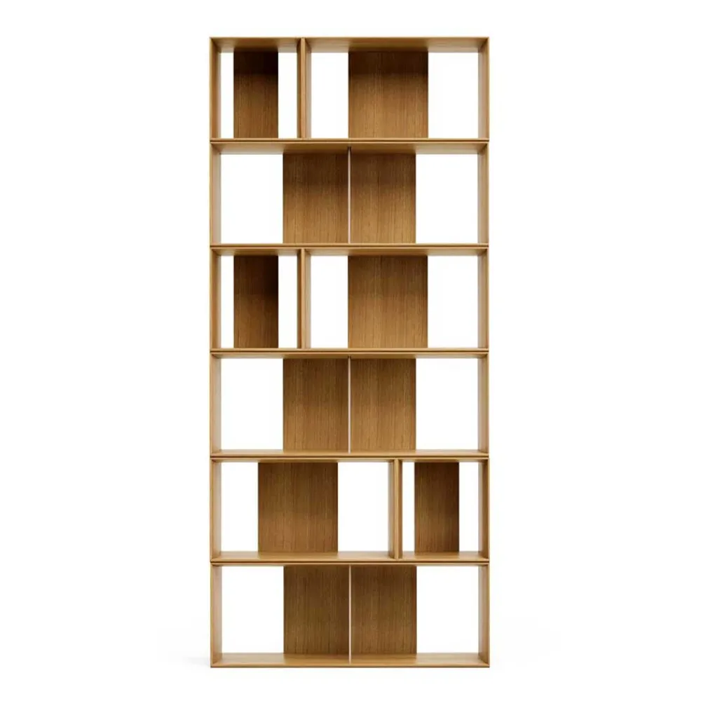 Wohnen Regale<Modulares Standregal in Eiche Furnier - Hero (neunteilig)