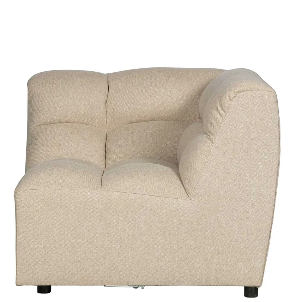 Wohnen Sofas<Modul-Couch Ecke in Beige Stoff - Donabello
