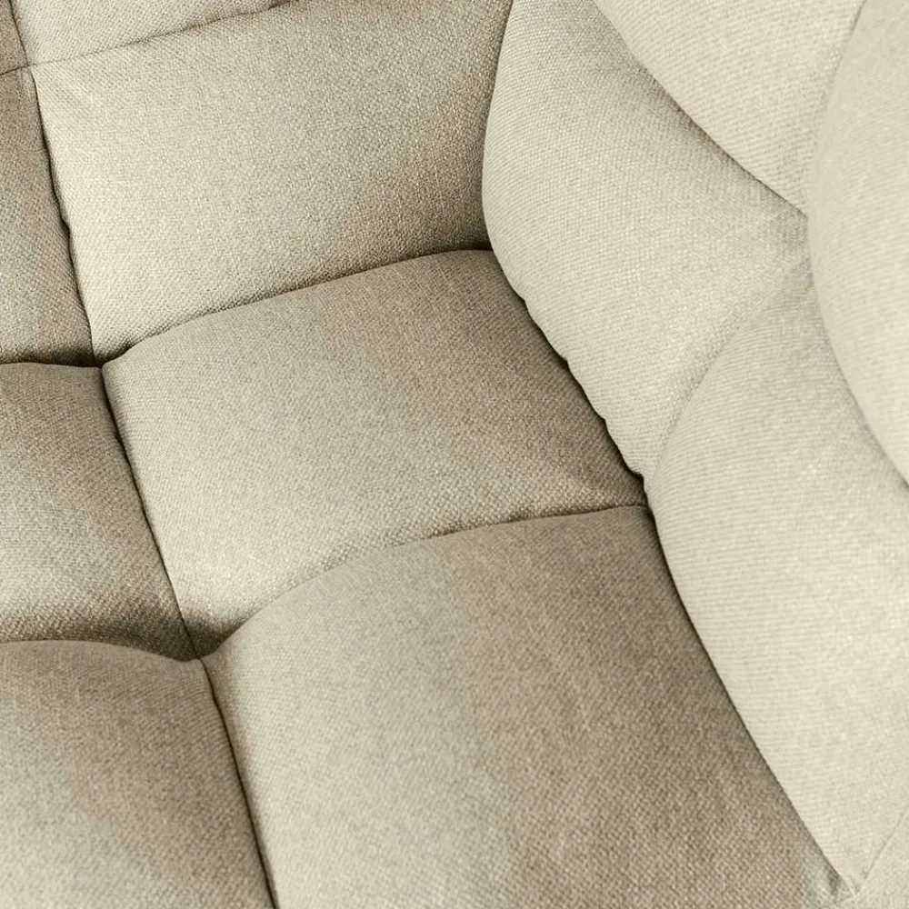 Wohnen Sofas<Modul-Couch Ecke in Beige Stoff - Donabello