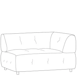 Wohnen Sofas<Modulcouch Ecke in Graubraun meliert - Shinin
