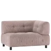 Wohnen Sofas<Modulcouch Eckelement in Mauve Cordbezug - Samorah