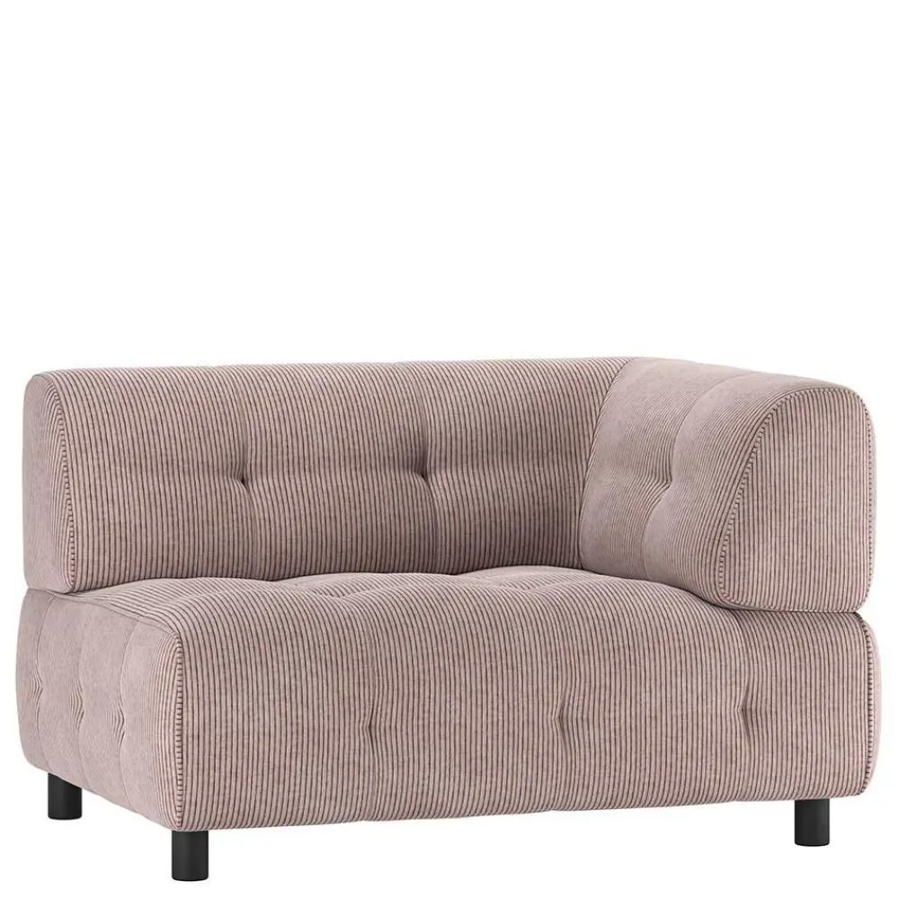 Wohnen Sofas<Modulcouch Eckelement in Mauve Cordbezug - Samorah