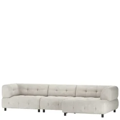 Wohnen Sofas<Modulcouch Elemente in Hellgrau - Osika (dreiteilig)