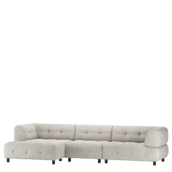 Wohnen Sofas<Modulcouch Elemente in Hellgrau - Osika (dreiteilig)