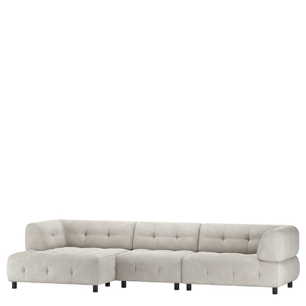 Wohnen Sofas<Modulcouch Elemente in Hellgrau - Osika (dreiteilig)