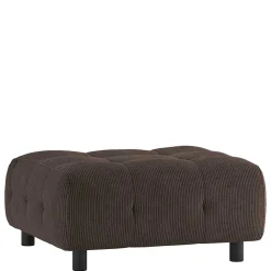 Wohnen Hocker<Modulcouch Polsterhocker in Graubraun Cord - Vita