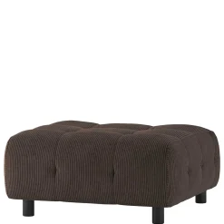 Wohnen Hocker<Modulcouch Polsterhocker in Graubraun Cord - Vita