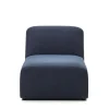 Wohnen Sofas<Modulsofa Chaiselongue in Dunkelblau Stoff - Fouzi