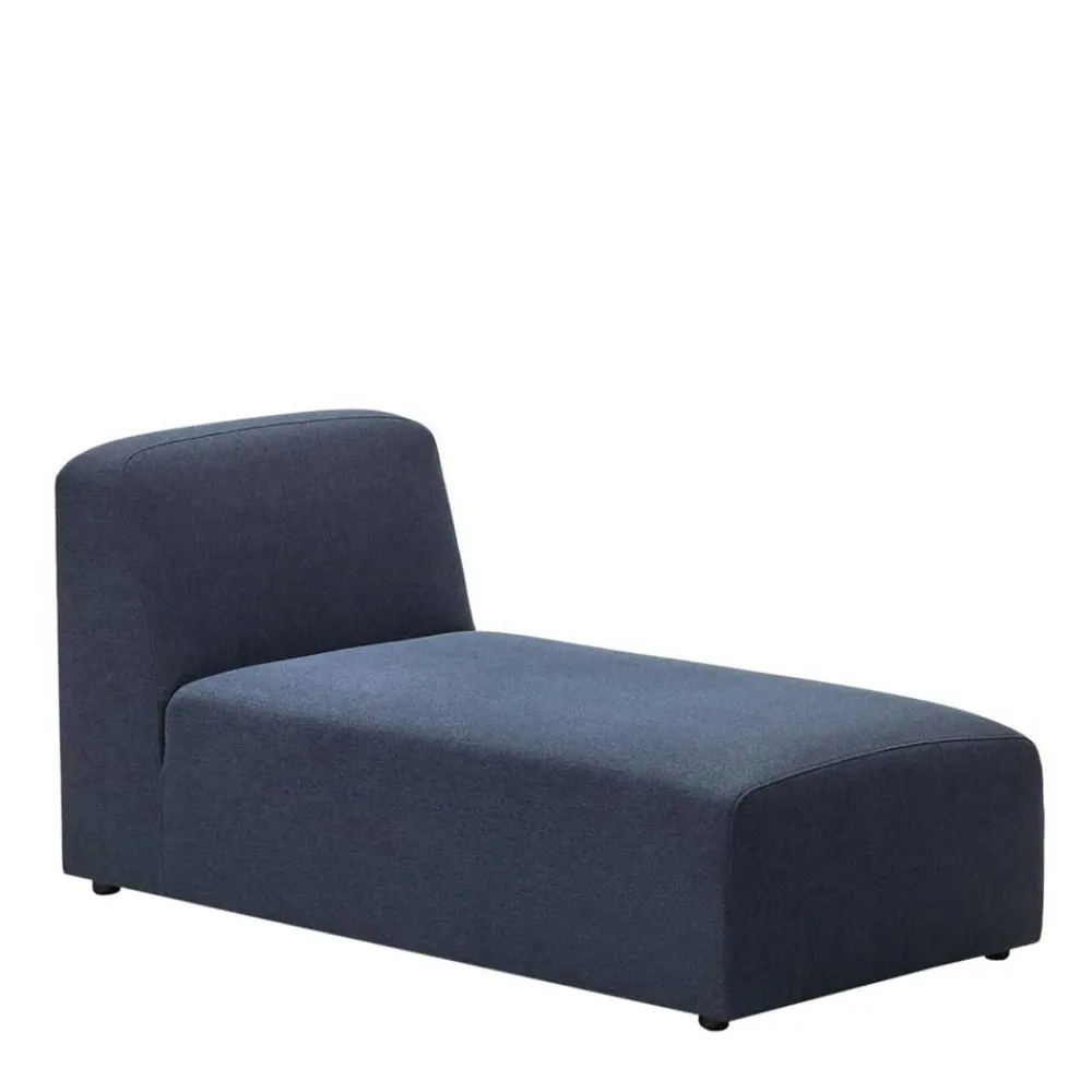 Wohnen Sofas<Modulsofa Chaiselongue in Dunkelblau Stoff - Fouzi