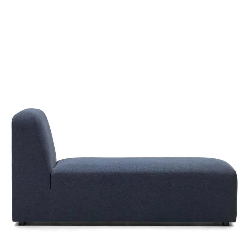 Wohnen Sofas<Modulsofa Chaiselongue in Dunkelblau Stoff - Fouzi