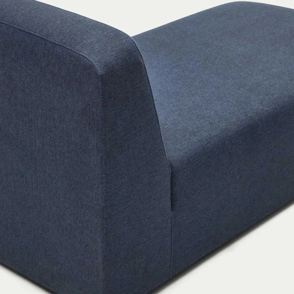 Wohnen Sofas<Modulsofa Chaiselongue in Dunkelblau Stoff - Fouzi