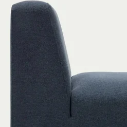 Wohnen Sofas<Modulsofa Chaiselongue in Dunkelblau Stoff - Fouzi