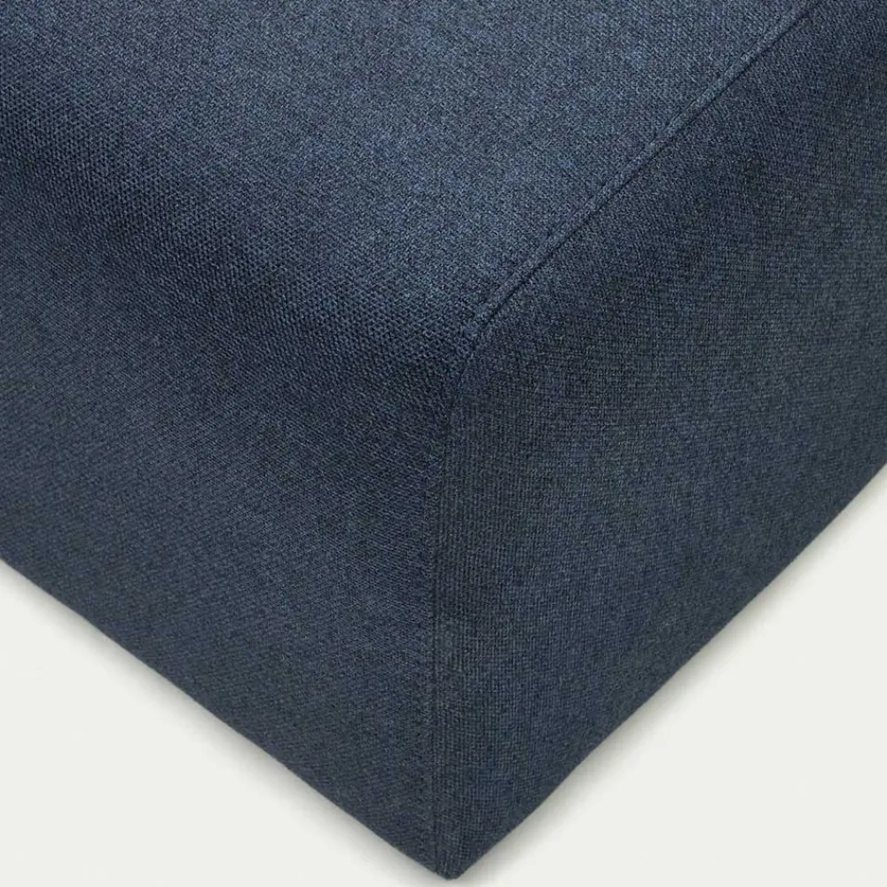 Wohnen Sofas<Modulsofa Chaiselongue in Dunkelblau Stoff - Fouzi