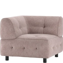 Wohnen Sofas<Modulsofa Eckelement aus Cord Mauve - Samorah