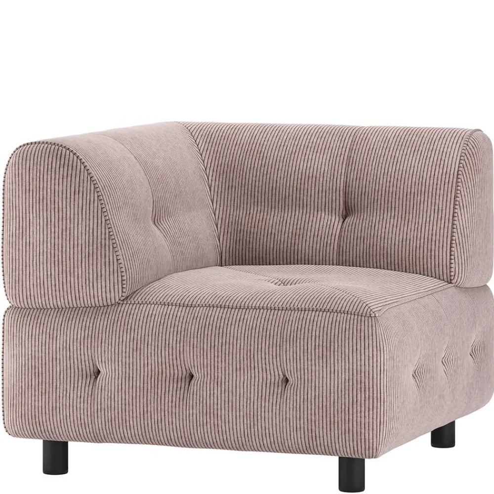 Wohnen Sofas<Modulsofa Eckelement aus Cord Mauve - Samorah