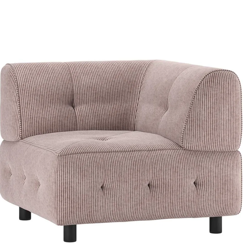 Wohnen Sofas<Modulsofa Eckelement aus Cord Mauve - Samorah