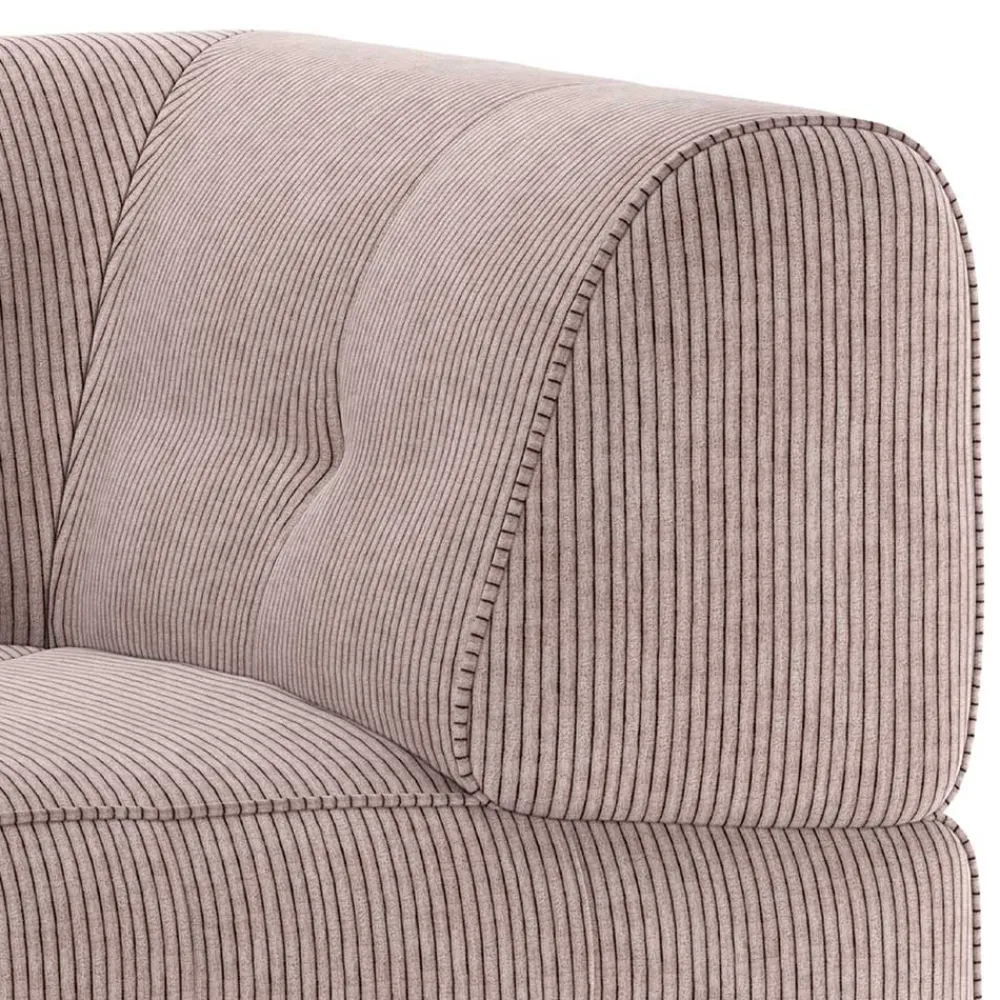 Wohnen Sofas<Modulsofa Eckelement aus Cord Mauve - Samorah