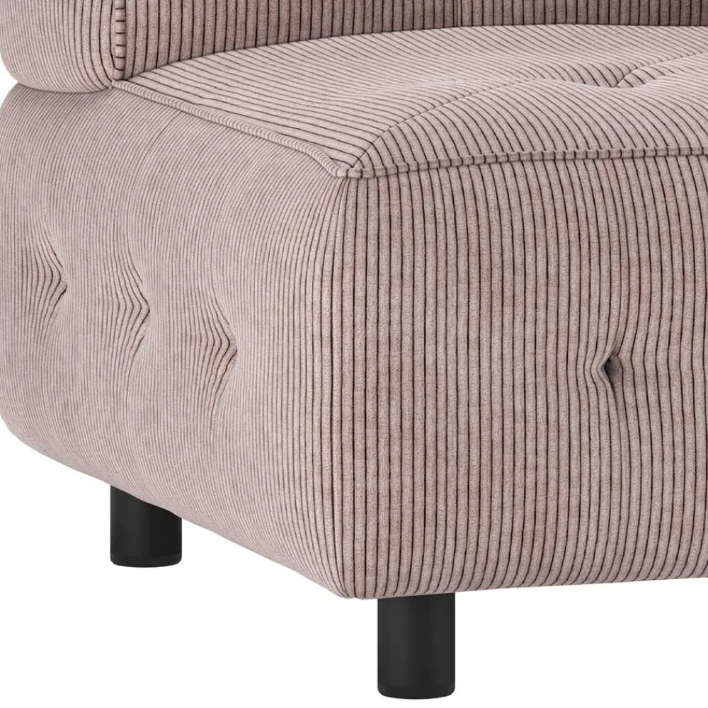 Wohnen Sofas<Modulsofa Eckelement aus Cord Mauve - Samorah