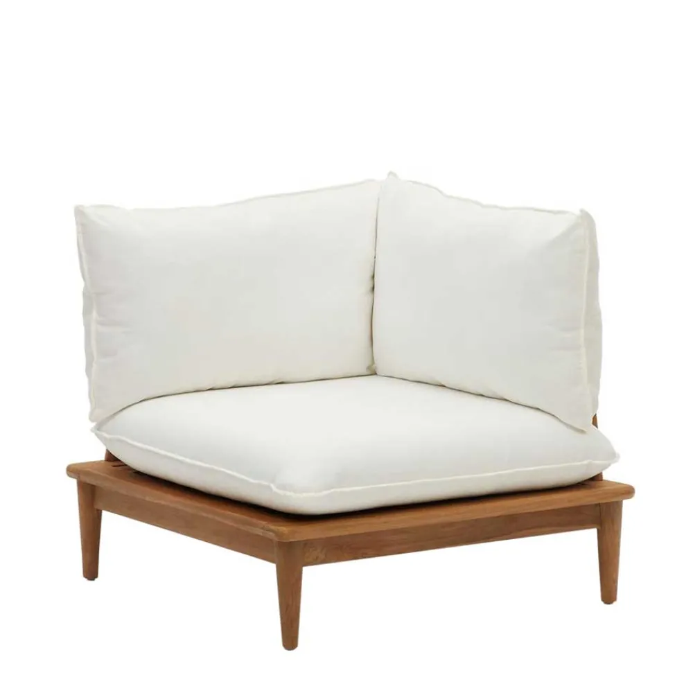 Wohnen Sofas<Modulsofa Eckelement aus Teak Massivholz - Palm