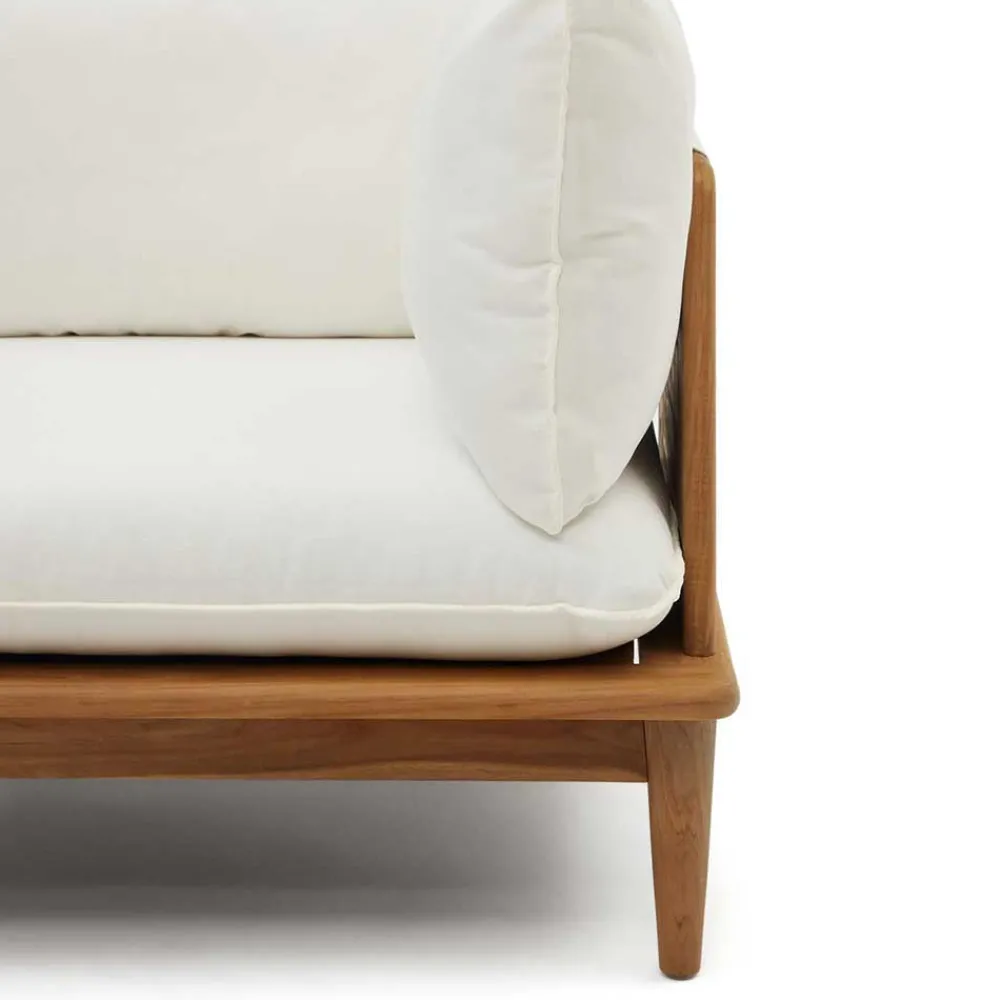 Wohnen Sofas<Modulsofa Eckelement aus Teak Massivholz - Palm