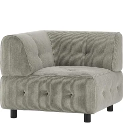 Wohnen Sofas<Modulsofa Eckelement in Graugrün Cord - Andina