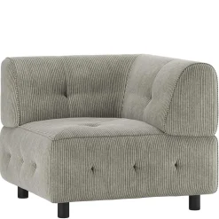 Wohnen Sofas<Modulsofa Eckelement in Graugrün Cord - Andina