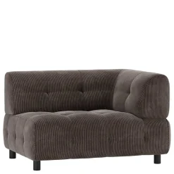 Wohnen Sofas<Modulsofa Eckteil aus Cord Graubraun - Vita