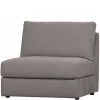 Wohnen Sofas<Modulsofa Einsitzer in Grau Stoff - Gregg