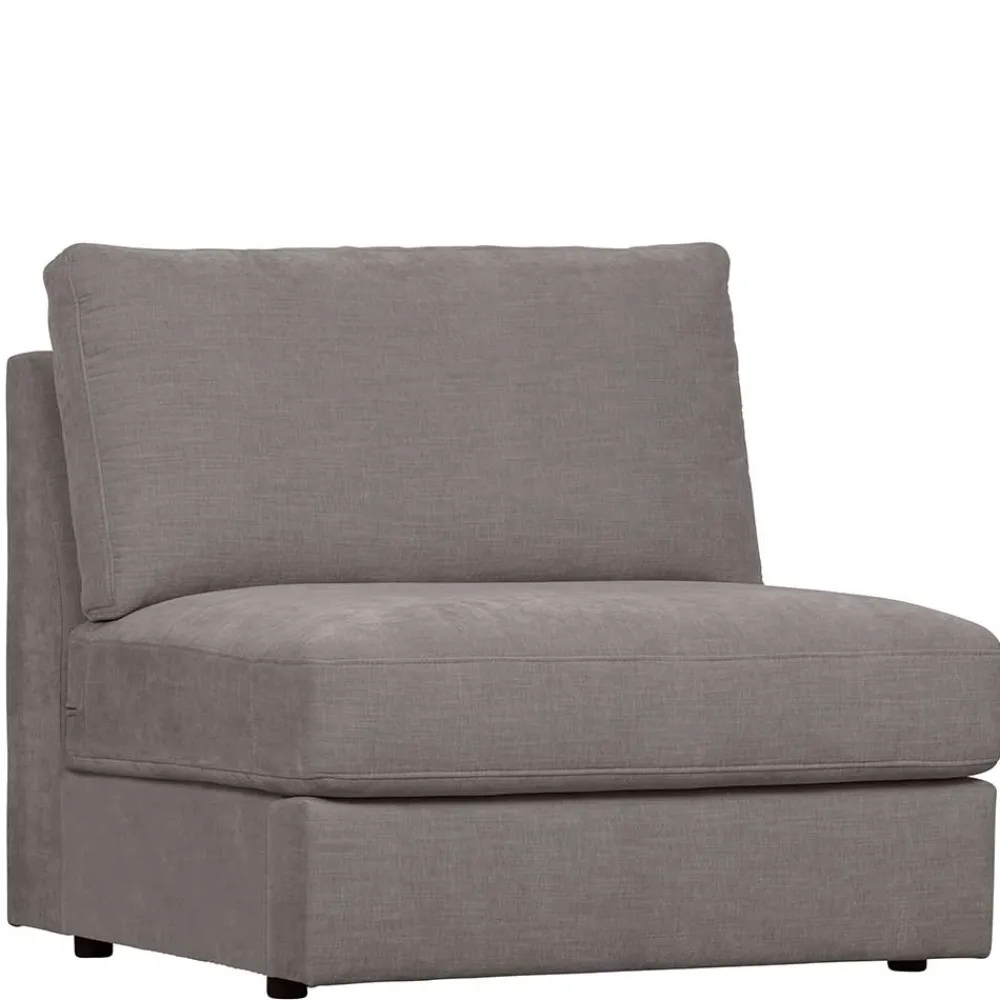 Wohnen Sofas<Modulsofa Einsitzer in Grau Stoff - Gregg