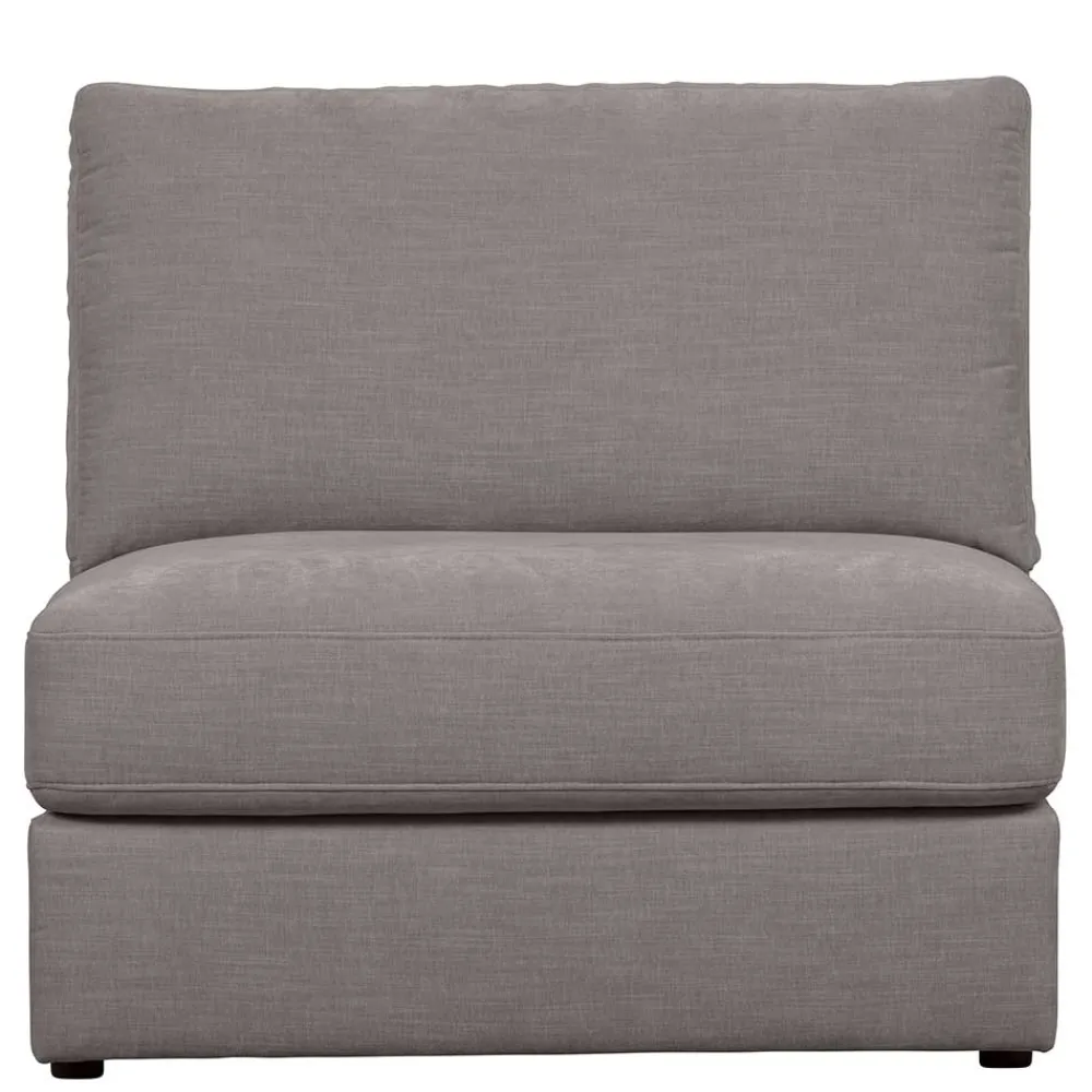 Wohnen Sofas<Modulsofa Einsitzer in Grau Stoff - Gregg
