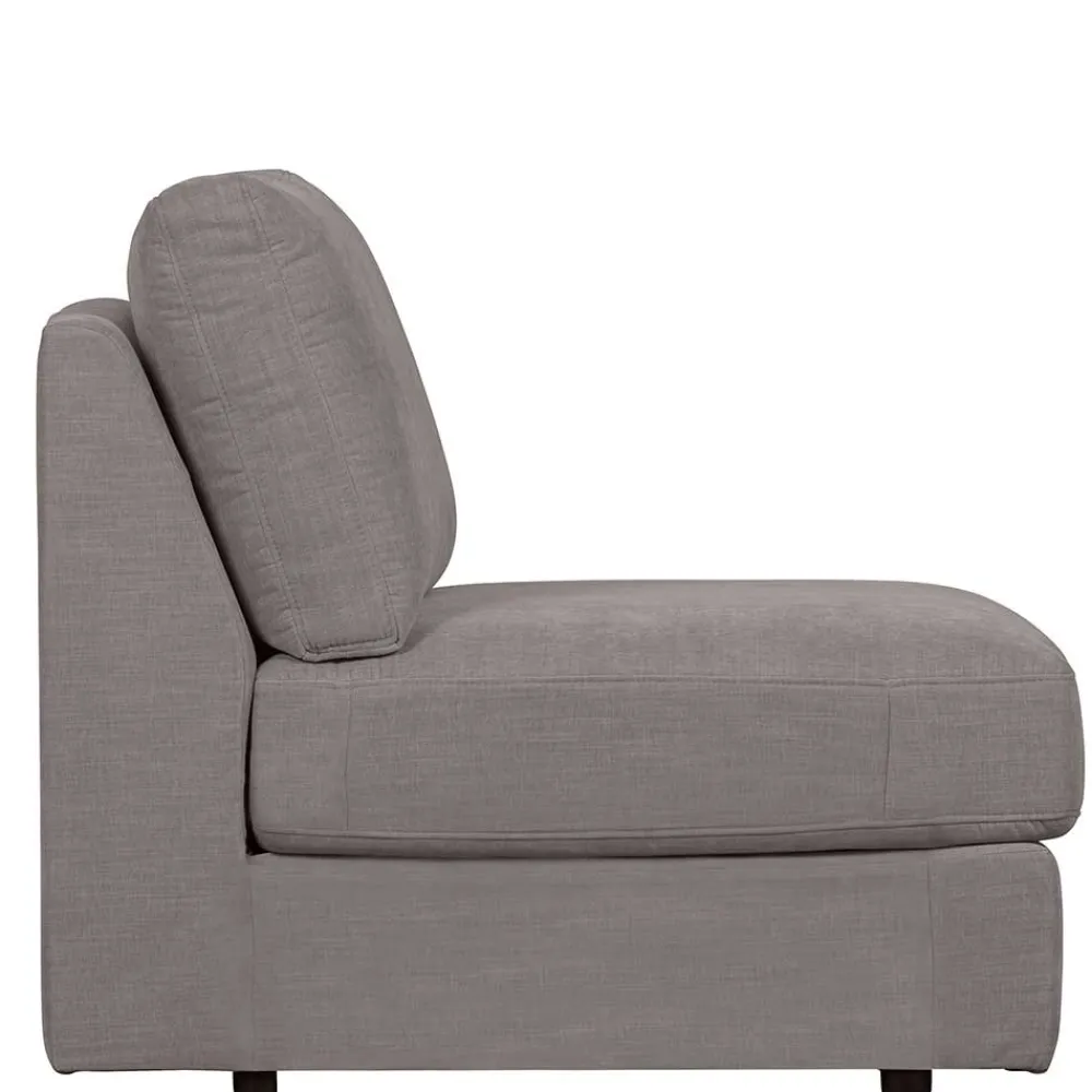 Wohnen Sofas<Modulsofa Einsitzer in Grau Stoff - Gregg
