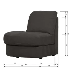 Wohnen Sofas<Modulsofa Set in Anthrazit - Jilatov