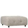 Wohnen Hocker<Modulsofa Stoffhocker in Hellgrau meliert - Yoleans
