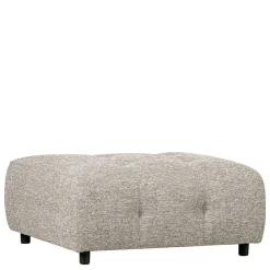 Wohnen Hocker<Modulsofa Stoffhocker in Hellgrau meliert - Yoleans