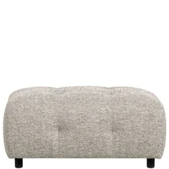 Wohnen Hocker<Modulsofa Stoffhocker in Hellgrau meliert - Yoleans