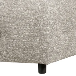 Wohnen Hocker<Modulsofa Stoffhocker in Hellgrau meliert - Yoleans