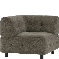 Wohnen Sofas<Modul-Wohnlandschaft Eckelement aus Strukturstoff - Brasso