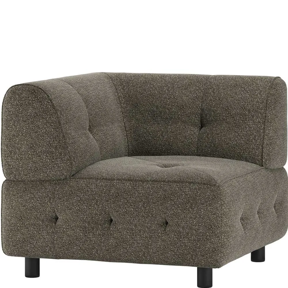Wohnen Sofas<Modul-Wohnlandschaft Eckelement aus Strukturstoff - Brasso
