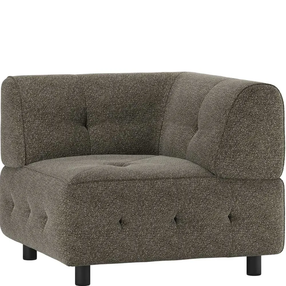 Wohnen Sofas<Modul-Wohnlandschaft Eckelement aus Strukturstoff - Brasso