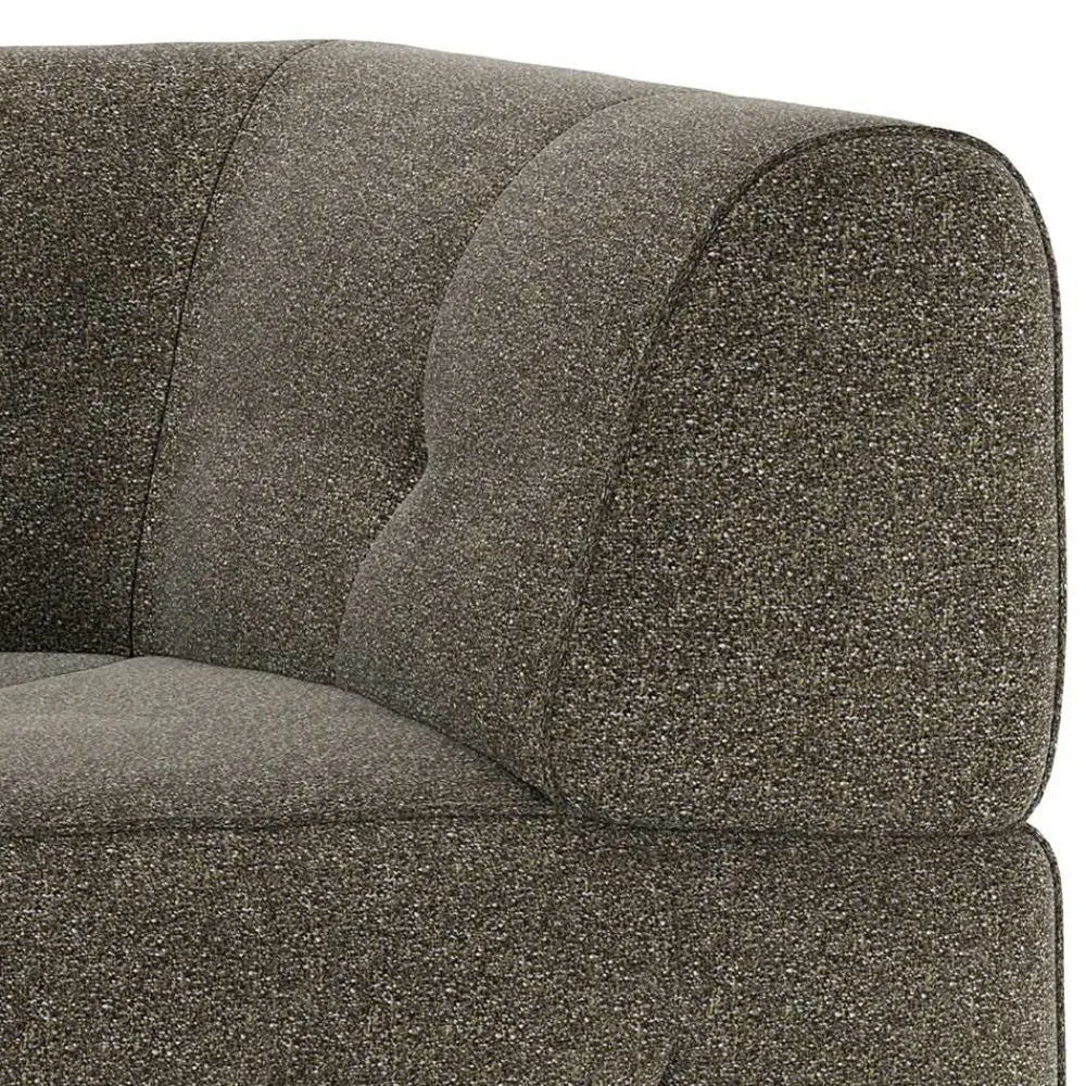 Wohnen Sofas<Modul-Wohnlandschaft Eckelement aus Strukturstoff - Brasso
