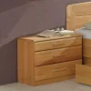 Wohnen Kommoden<Nachtkommode Bordeaux aus Erle (2er Set)