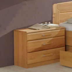 Wohnen Kommoden<Nachtkommode Bordeaux aus Erle (2er Set)