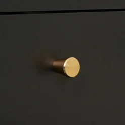 Wohnen Kommoden<Nachtkommode in Schwarz mit Gold - Singular