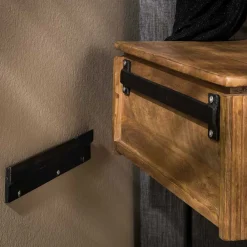 Wohnen Kommoden<Nachtkonsole für die Wandmontage aus Massivholz - Izunamy