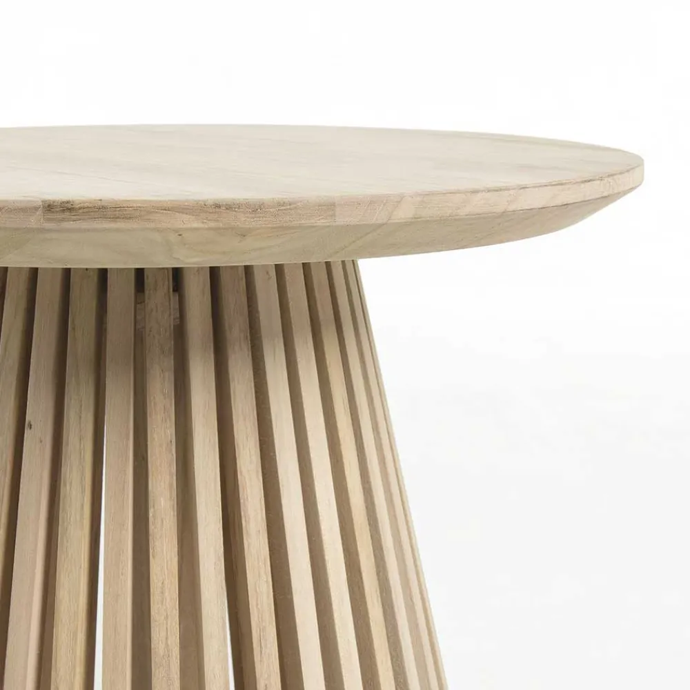 Wohnen Tische<Naturbelassener Designtisch aus Teakholz - Trainy