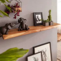 Wohnen Regale<Naturholz Wandboard aus Akazie - Osla
