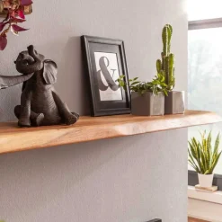 Wohnen Regale<Naturholz Wandboard aus Akazie - Osla